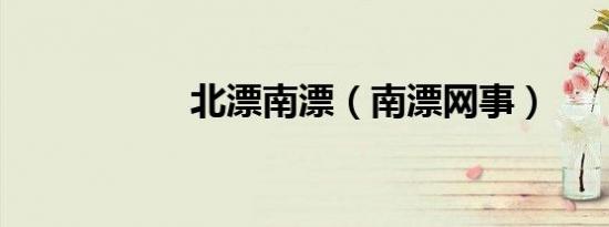 北漂南漂（南漂网事）