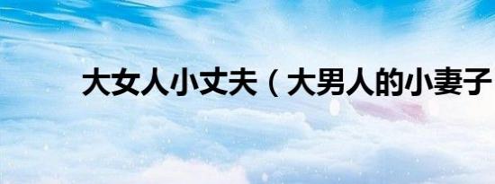大女人小丈夫（大男人的小妻子）