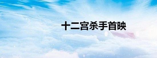 十二宫杀手首映