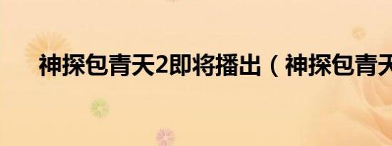 神探包青天2即将播出（神探包青天2）