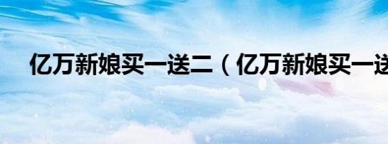 亿万新娘买一送二（亿万新娘买一送一）