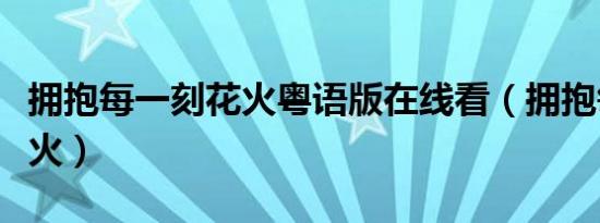 拥抱每一刻花火粤语版在线看（拥抱每一刻花火）