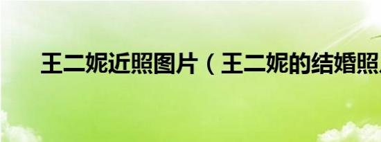 王二妮近照图片（王二妮的结婚照片）
