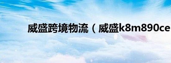 威盛跨境物流（威盛k8m890ce）