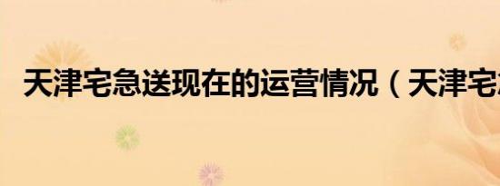 天津宅急送现在的运营情况（天津宅急送）