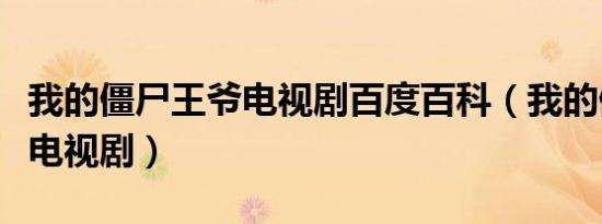 我的僵尸王爷电视剧百度百科（我的僵尸王爷电视剧）