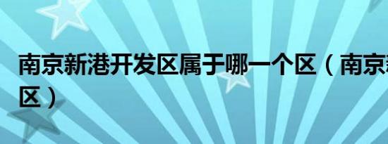 南京新港开发区属于哪一个区（南京新港开发区）