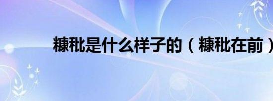 糠秕是什么样子的（糠秕在前）