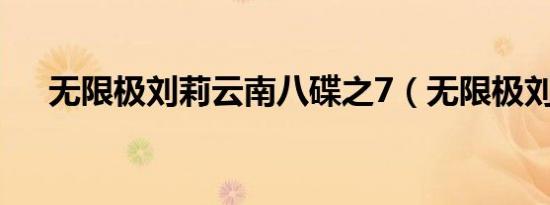 无限极刘莉云南八碟之7（无限极刘莉）