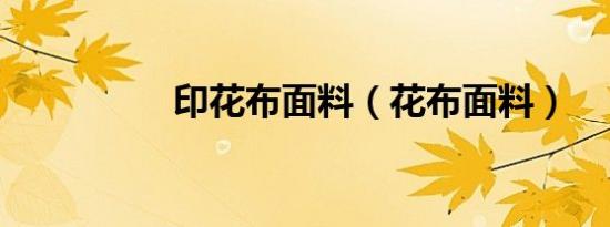 印花布面料（花布面料）