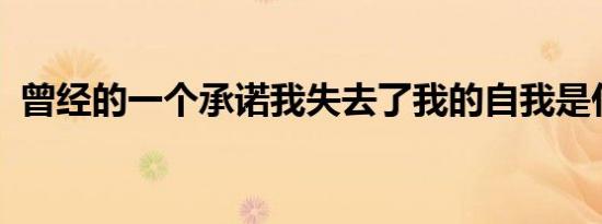 曾经的一个承诺我失去了我的自我是什么歌