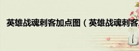 英雄战魂刺客加点图（英雄战魂刺客加点）