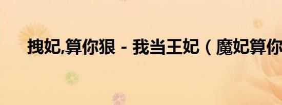 拽妃,算你狠 - 我当王妃（魔妃算你狠）