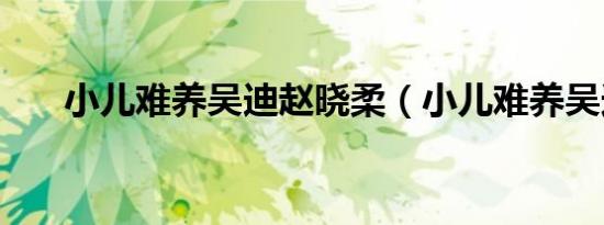 小儿难养吴迪赵晓柔（小儿难养吴迪）