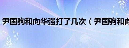 尹国驹和向华强打了几次（尹国驹和向华强）