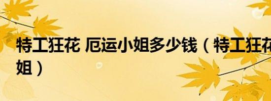 特工狂花 厄运小姐多少钱（特工狂花 厄运小姐）