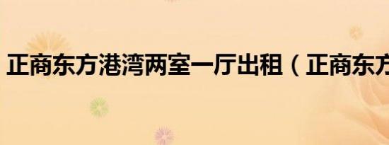 正商东方港湾两室一厅出租（正商东方港湾）