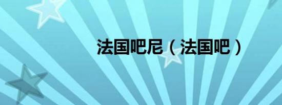 法国吧尼（法国吧）