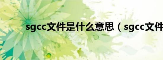 sgcc文件是什么意思（sgcc文件）