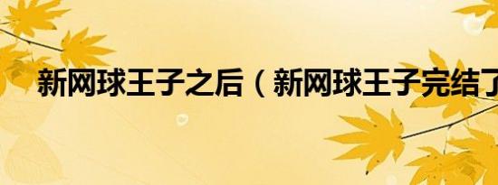 新网球王子之后（新网球王子完结了吗）