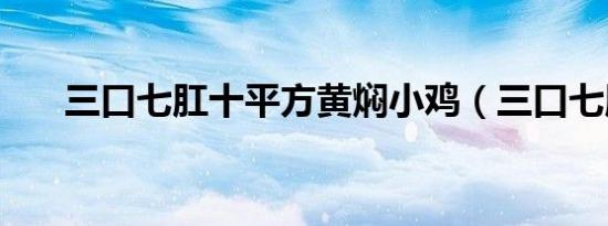 三口七肛十平方黄焖小鸡（三口七肛）