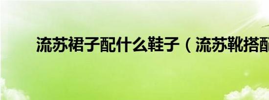 流苏裙子配什么鞋子（流苏靴搭配）