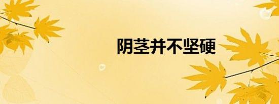 阴茎并不坚硬