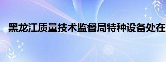 黑龙江质量技术监督局特种设备处在哪里?