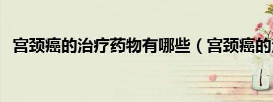 宫颈癌的治疗药物有哪些（宫颈癌的治疗）