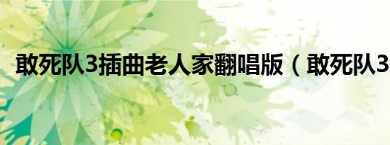 敢死队3插曲老人家翻唱版（敢死队3插曲）
