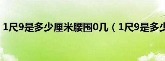 1尺9是多少厘米腰围0几（1尺9是多少厘米）