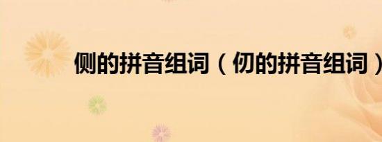 侧的拼音组词（仞的拼音组词）
