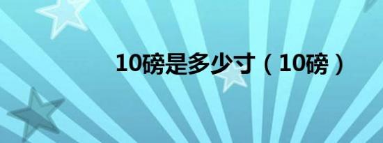 10磅是多少寸（10磅）