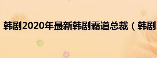 韩剧2020年最新韩剧霸道总裁（韩剧2020）