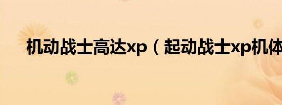 机动战士高达xp（起动战士xp机体包）