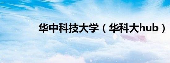 华中科技大学（华科大hub）