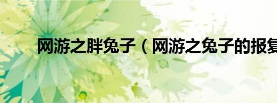 网游之胖兔子（网游之兔子的报复）