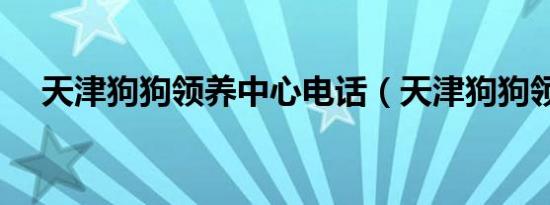 天津狗狗领养中心电话（天津狗狗领养）