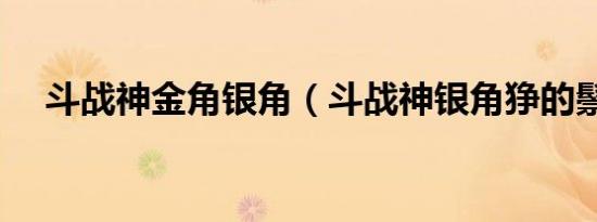 斗战神金角银角（斗战神银角狰的鬃毛）