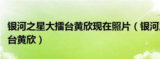 银河之星大擂台黄欣现在照片（银河之星大擂台黄欣）
