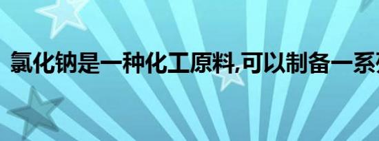 氯化钠是一种化工原料,可以制备一系列物质
