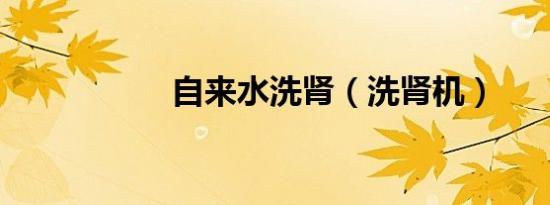 自来水洗肾（洗肾机）