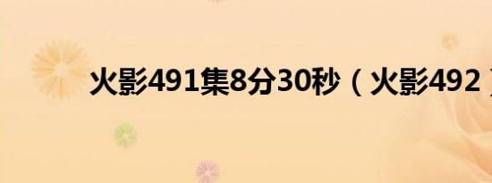 火影491集8分30秒（火影492）