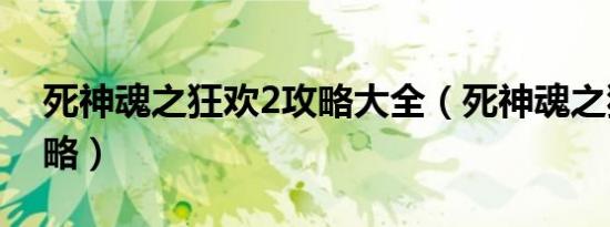 死神魂之狂欢2攻略大全（死神魂之狂欢2攻略）