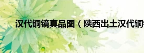 汉代铜镜真品图（陕西出土汉代铜镜）