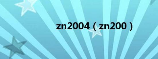 zn2004（zn200）