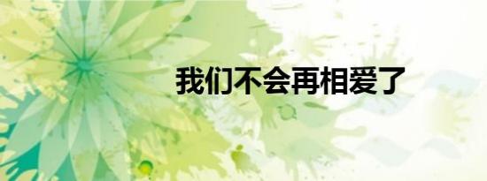 我们不会再相爱了