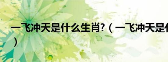 一飞冲天是什么生肖?（一飞冲天是什么生肖）