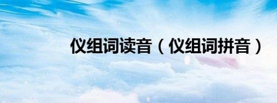 仪组词读音（仪组词拼音）