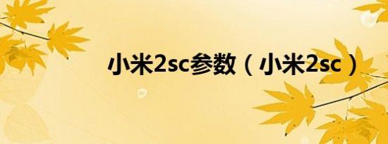 小米2sc参数（小米2sc）